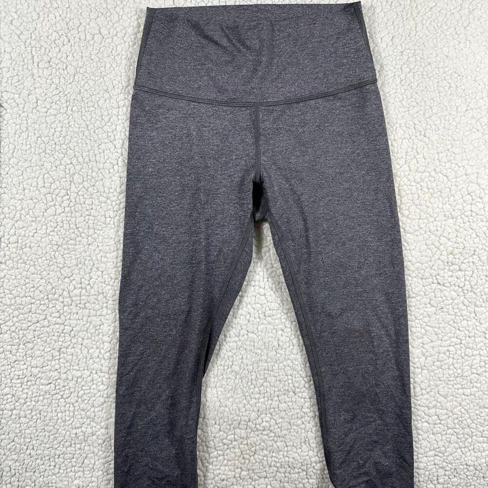 Lululemon Women's Grey and Black Leggings